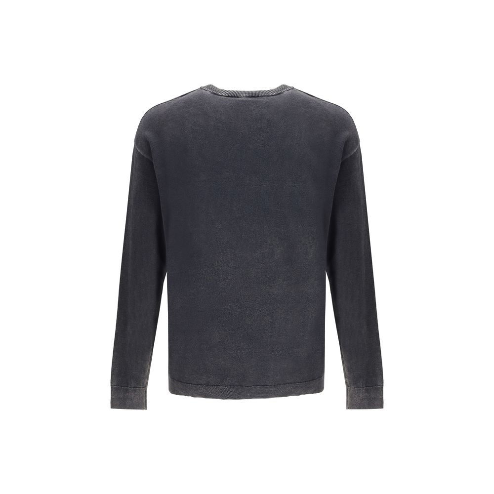 Diesel Gray Cotton Sweatshirt Diesel