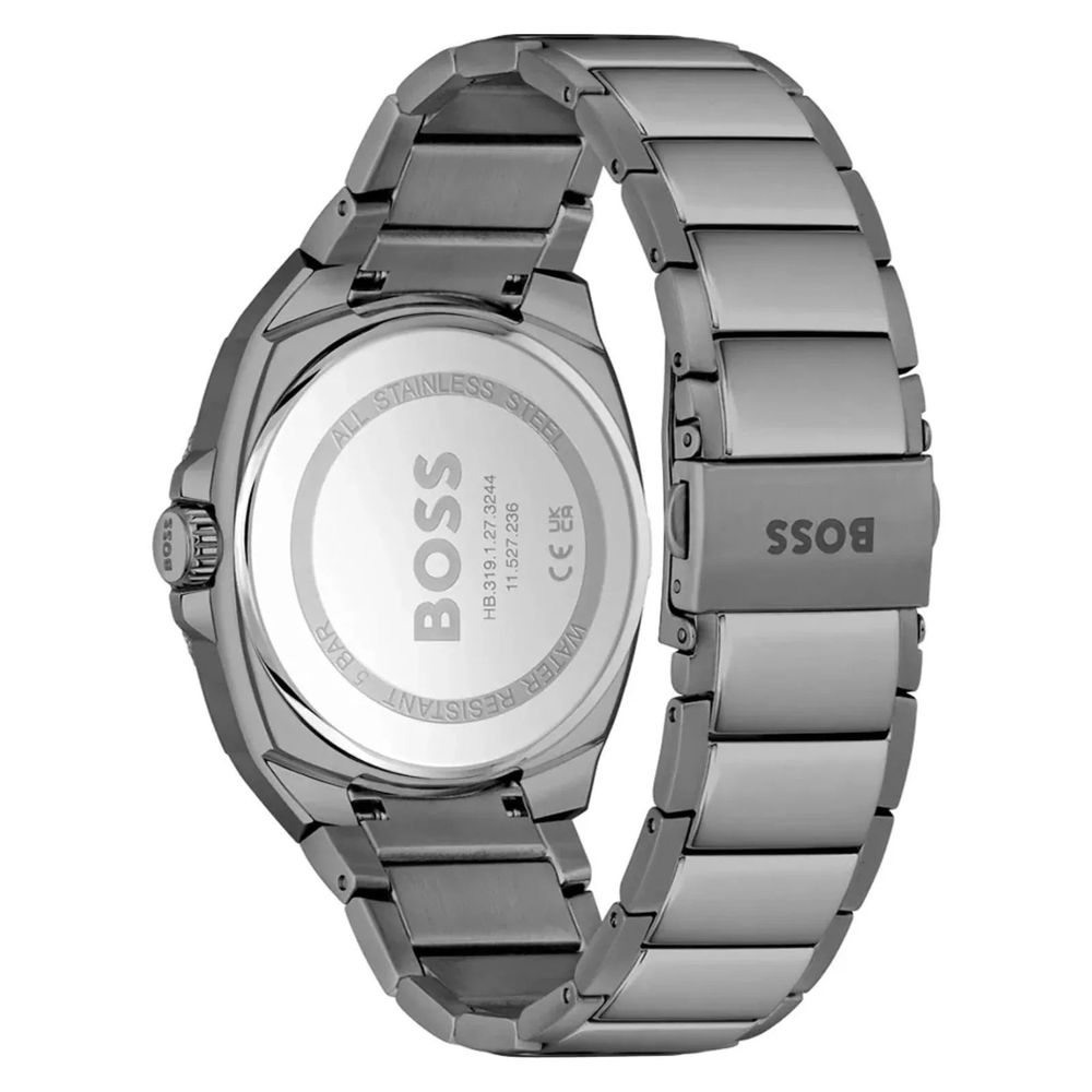 Hugo Boss Gray Stainless Steel Dress Watch Hugo Boss