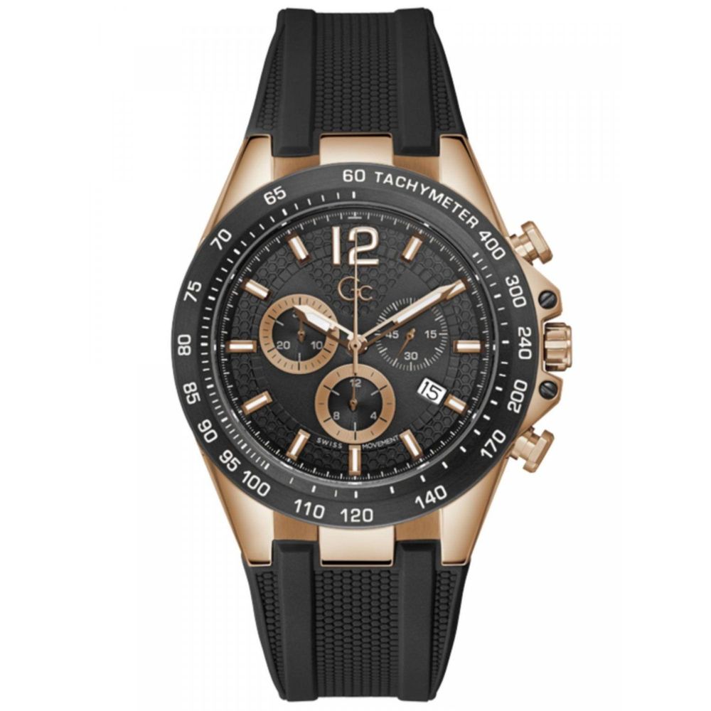 GC Black Synthetic Sport Watch GC