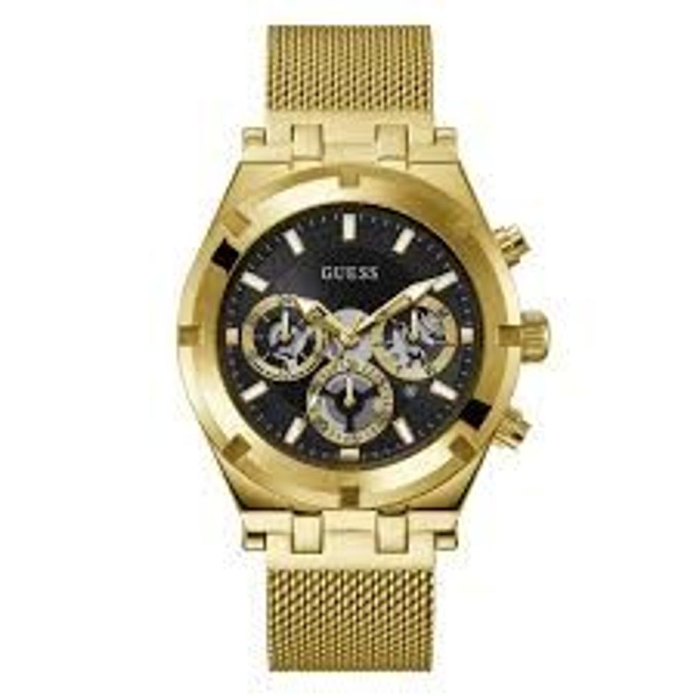 Guess Gold Stainless Steel Dress Watch Guess