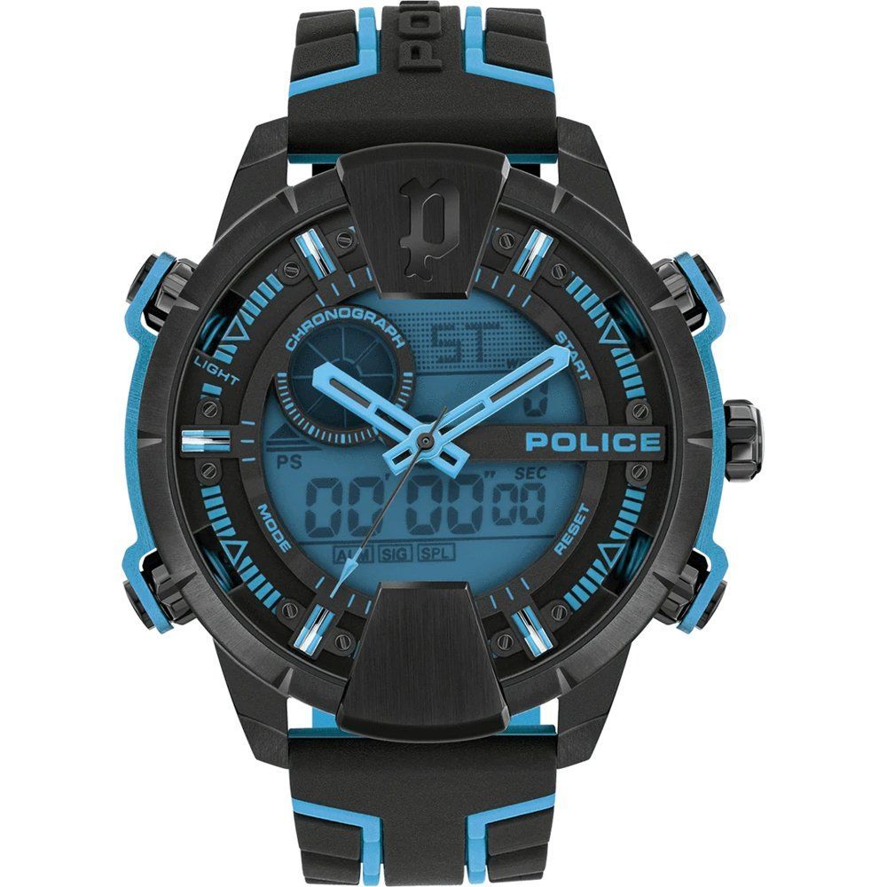 Police Black Synthetic Sport Watch Police