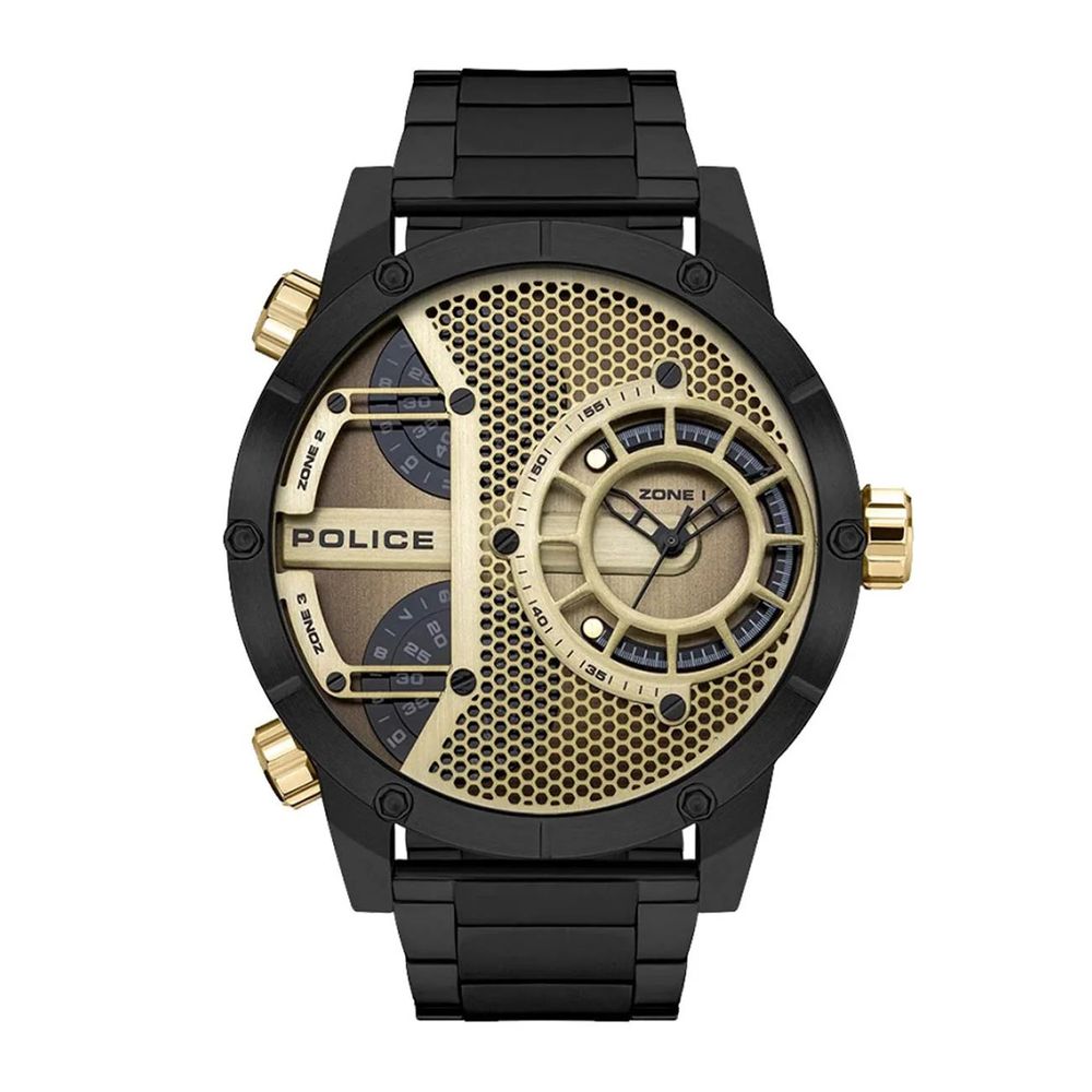 Police Black Stainless Steel Dress Watch Police