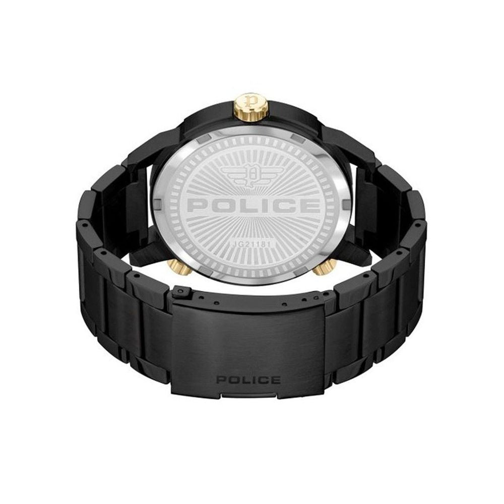 Police Black Stainless Steel Dress Watch Police