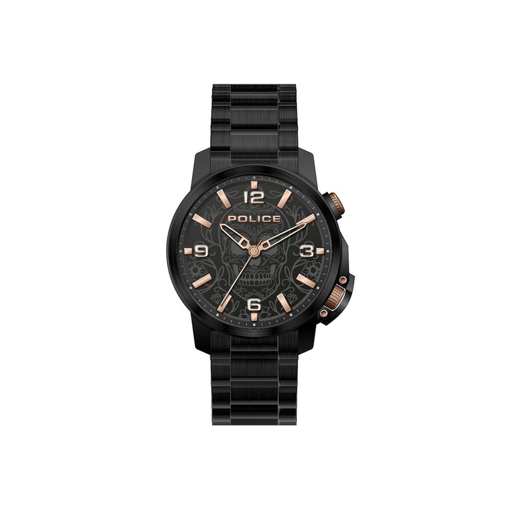 Police Black Stainless Steel Dress Watch Police