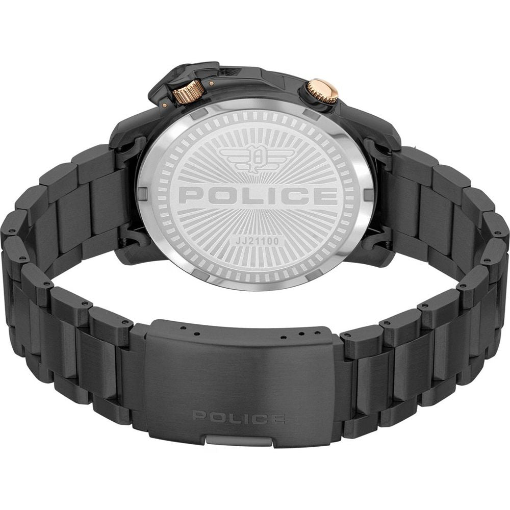 Police Black Stainless Steel Dress Watch Police