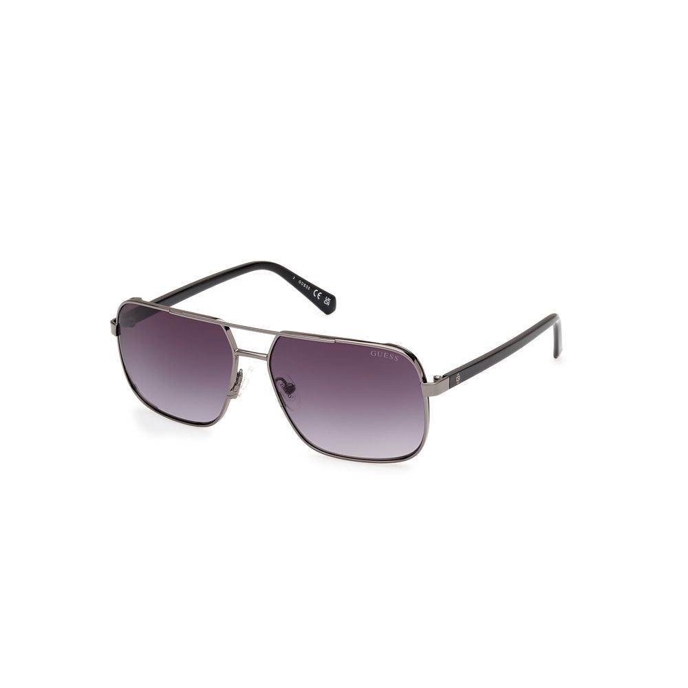 Guess Gray Metal Sunglasses Guess