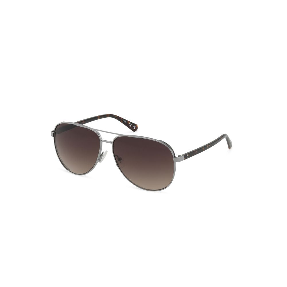 Guess Gray Metal Sunglasses Guess