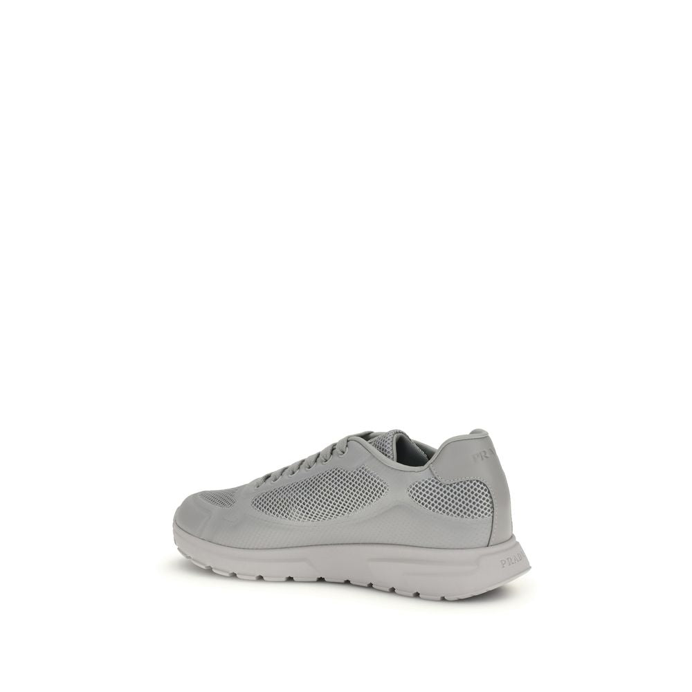 Prada Gray Rubber Athletic Sneakers - Broken-Luxury