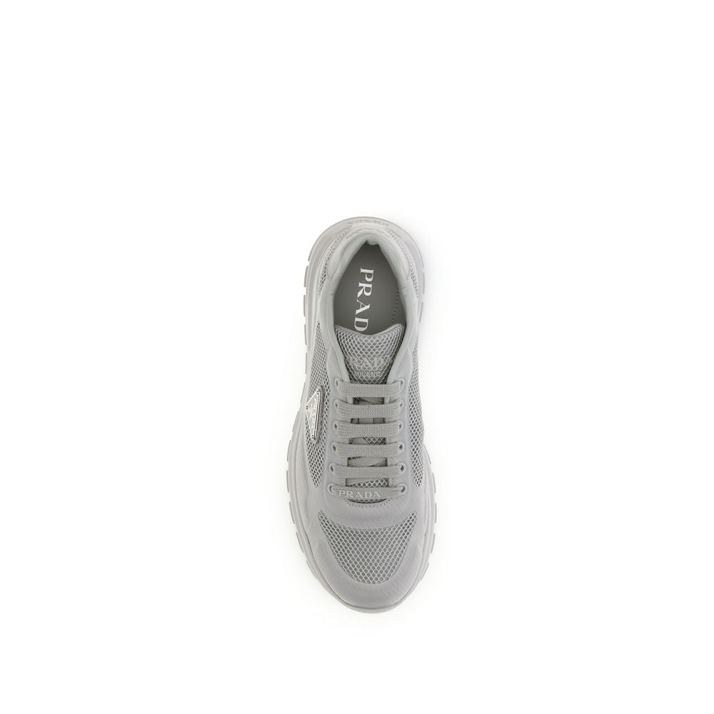Prada Gray Rubber Athletic Sneakers - Broken-Luxury
