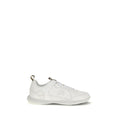 Burberry White Calf Leather Bos Taurus Athletic Sneakers - Broken-Luxury
