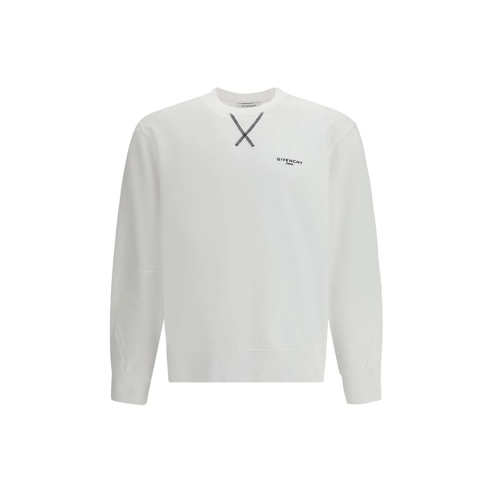 Givenchy White Cotton Sweatshirt - Broken-Luxury