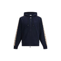 Burberry Blue Cotton Sweatshirt Burberry