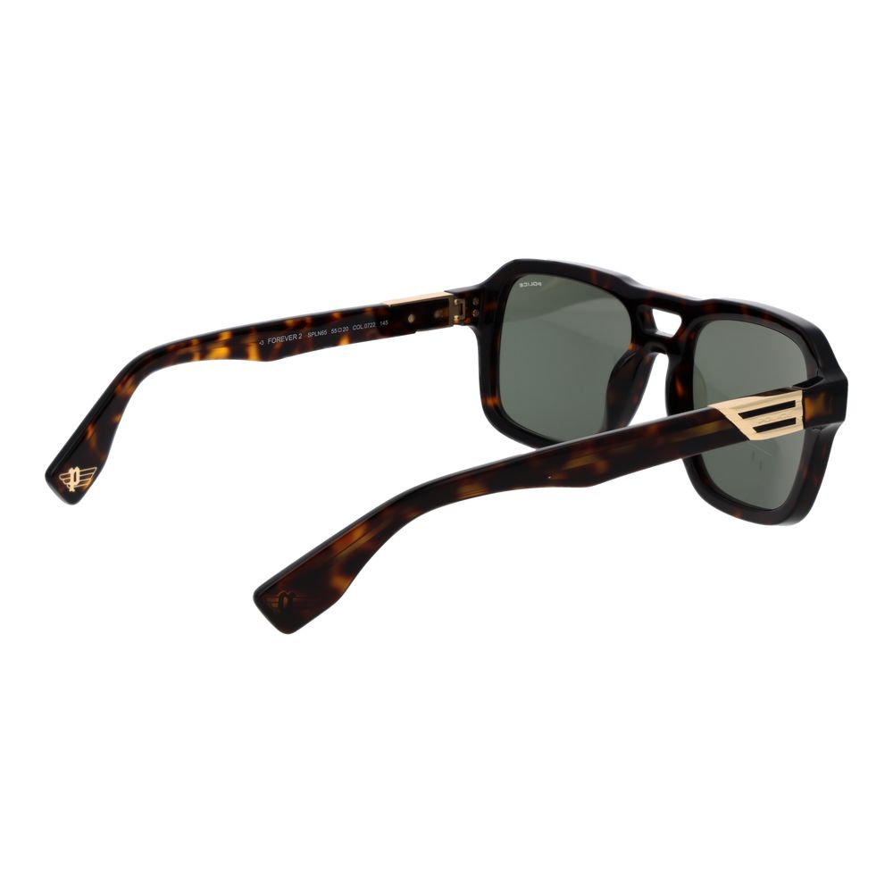 Police Brown Cellulose Acetate Sunglasses Police