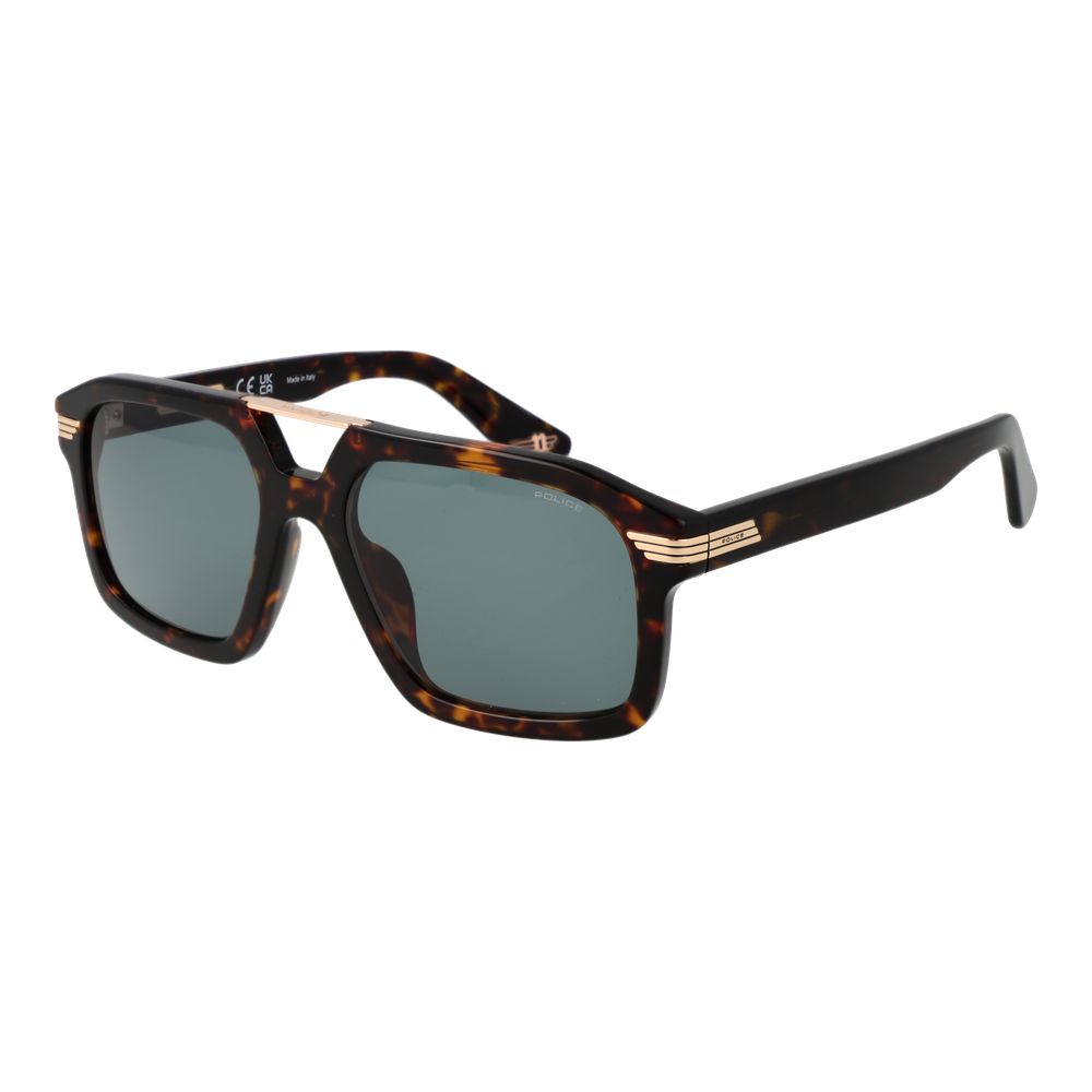 Police Brown Cellulose Acetate Sunglasses Police